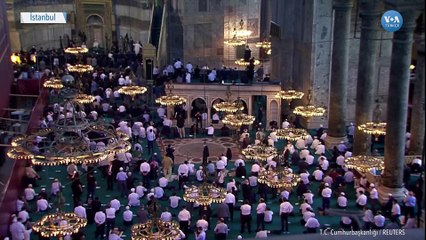 Ayasofya Cuma Namazıyla İbadete Açıldı