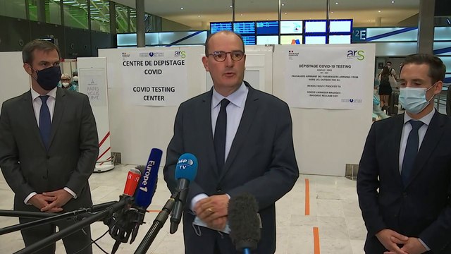 Visite à Roissy-Charles-de-Gaulle de Jean Castex