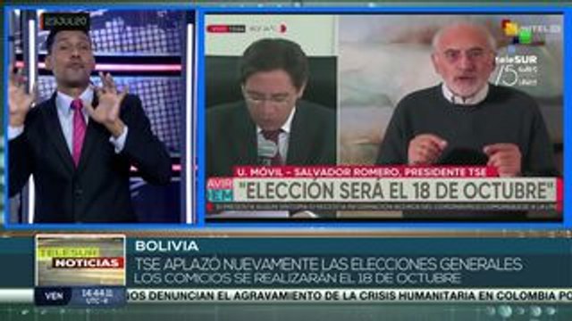 Bolivia: TSE retrasa de nuevo elecciones generales, ahora al 18 Oct