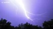 Watch as lightning flashes across the skies of New Jersey during early morning storms