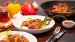 Cuisinez de succulentes brochettes de Magret à la sauce à l'orange spicy, poivrons et oignons rouges
