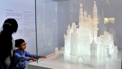 Kids Break $64,000 Glass Replica of Disney Castle That Took Over 500 Hours to Make