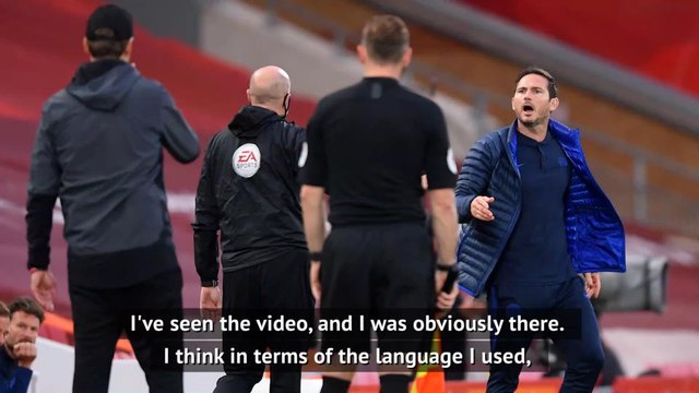 Lampard regrets language as Klopp insists 'we're not arrogant'