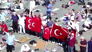 Emotional Friday prayers at Turkey’s Hagia Sophia