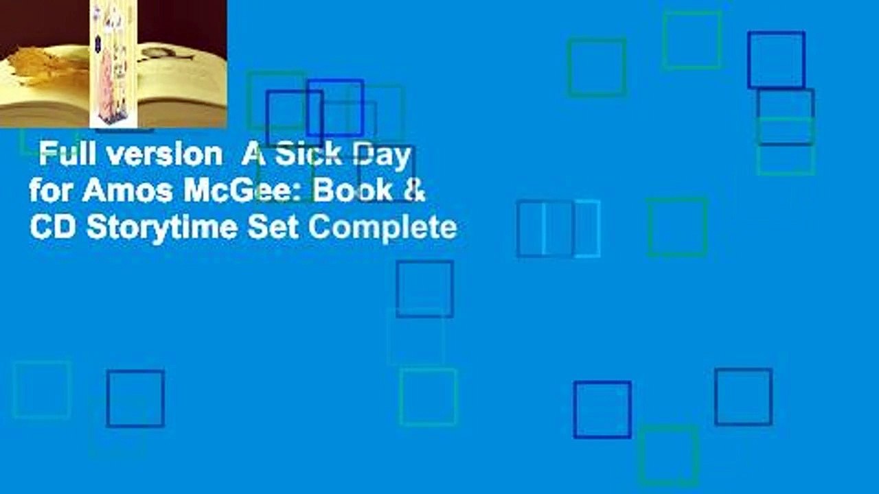 Full version  A Sick Day for Amos McGee: Book & CD Storytime Set Complete