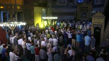 Ayasofya-i Kebir Cami-i Şerifi'nde akşam namazı kılındı - İSTANBUL