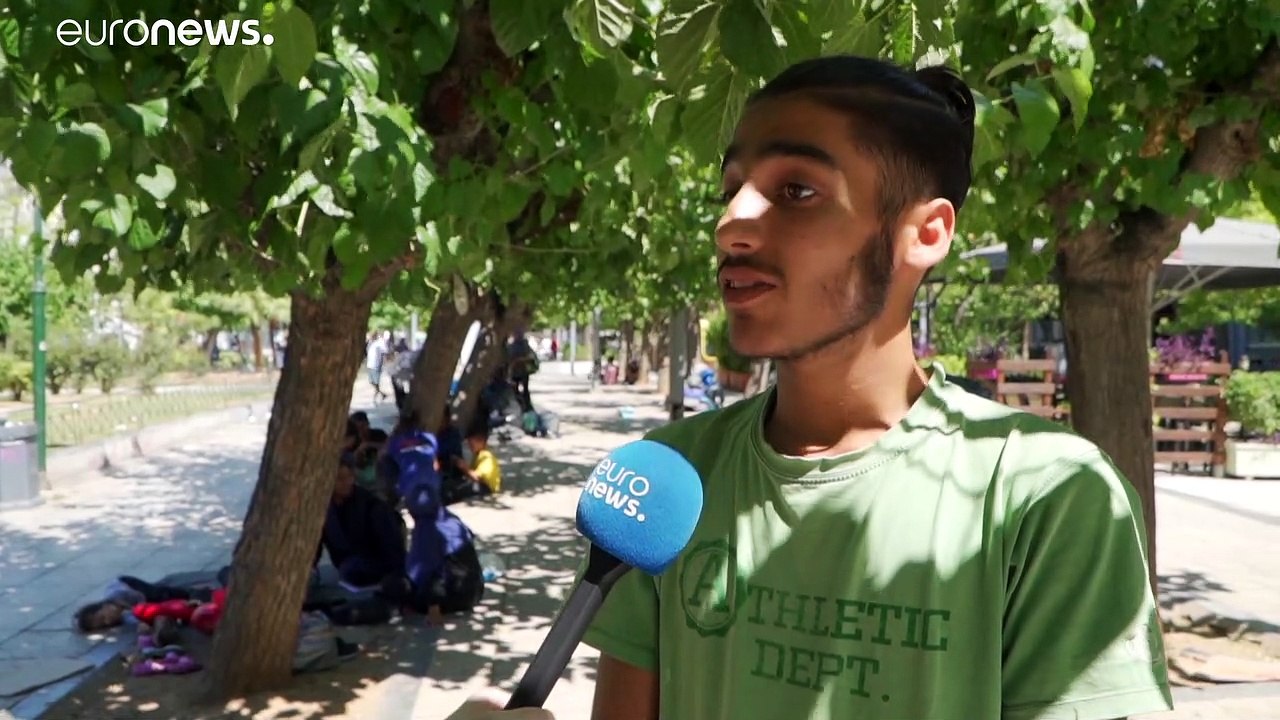 Refugiados sem apoios em Atenas