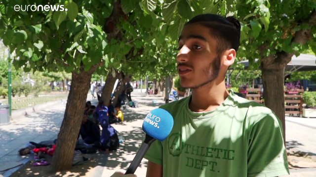 Refugiados sem apoios em Atenas