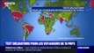 Coronavirus: les dépistages seront obligatoires pour les voyageurs de 16 pays