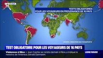 Coronavirus: les dépistages seront obligatoires pour les voyageurs de 16 pays
