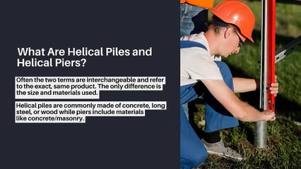 What Are Helical Piers? A Look at the Purpose of Them for Commercial & Residential Structures