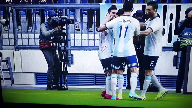 Lionel Messi Freekick Goal (Argentina - Portugal PES 2020)