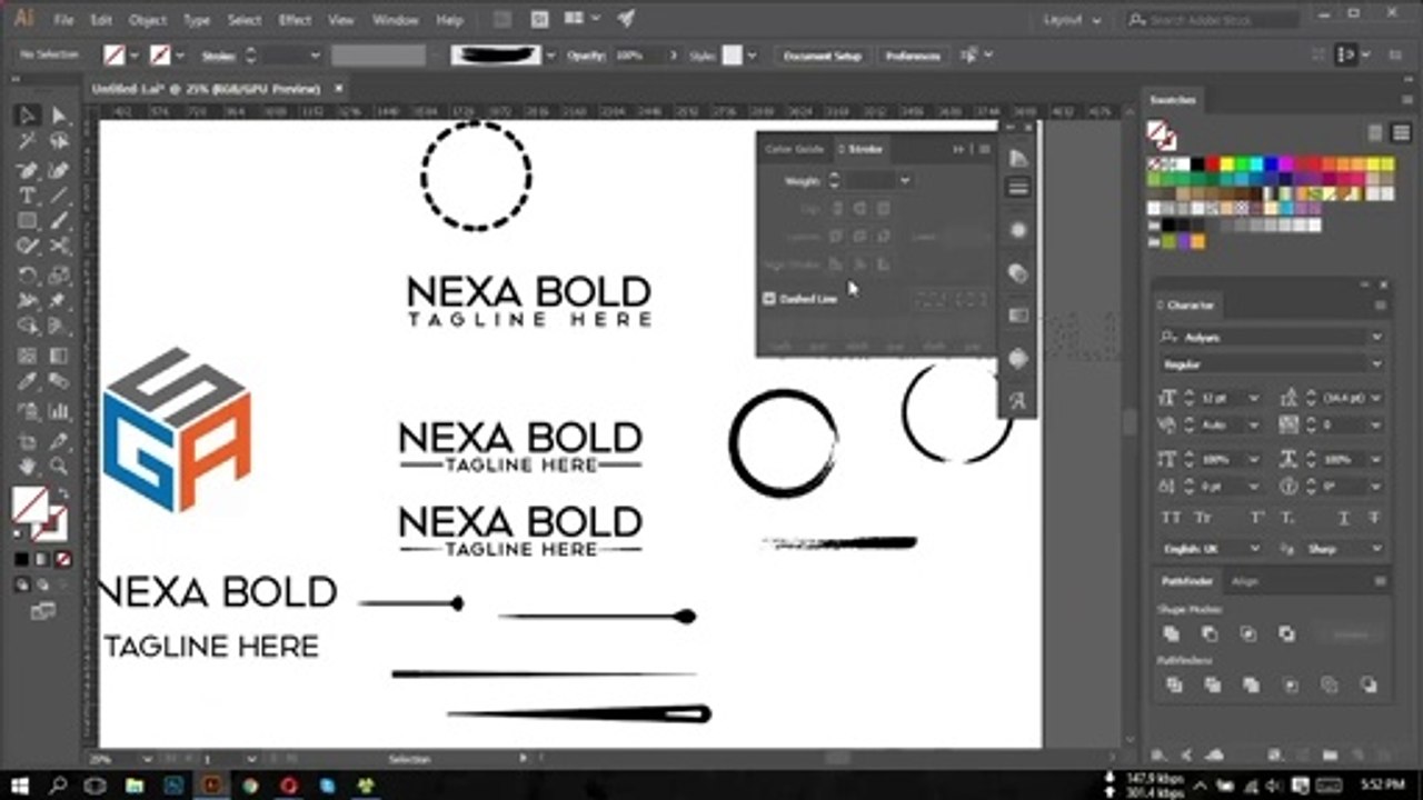 LOGO Design Class of CBA IT | Illustrator | LOGO Design Tips | Professional Logo Design | CBA IT Institute | Freelancing | Kamrul Hasan