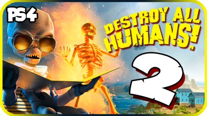 Destroy All Humans! Remake Walkthrough Part 2 (PS4, XB1) No Commentary