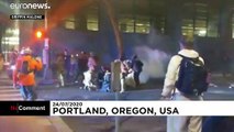 Confrontos entre agentes federais e manifestantes em Portland