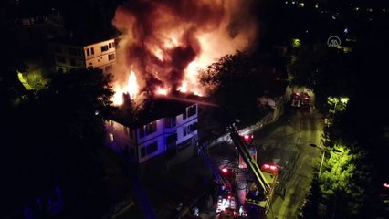 Safranbolu'da tarihi konakta yangın - drone - KARABÜK