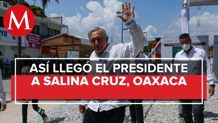 AMLO llega a Salina Cruz, municipio que fue cerrado para evitar contagios