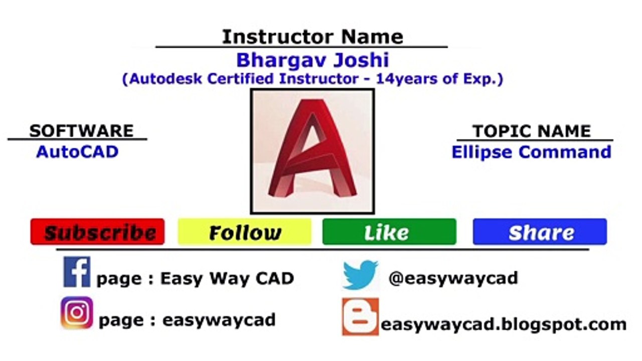 How to Draw an Ellipse in AutoCAD Software?