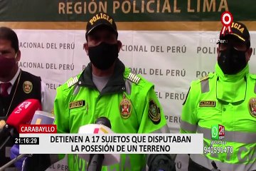 Intervienen a integrantes de bandas rivales delictivas que se disputaban terreno en Carabayllo