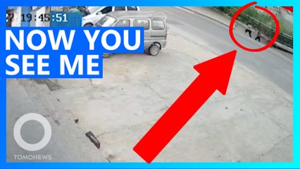 Sidewalk Collapses Swallowing Two People in China