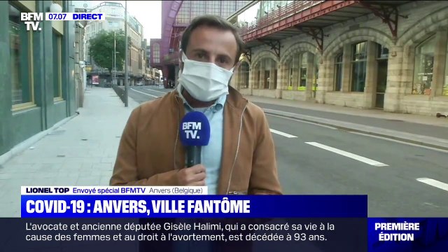 Covid-19: à Anvers, les rues de la ville sont de nouveau vides