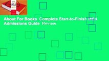 About For Books  Complete Start-to-Finish MBA Admissions Guide  Review