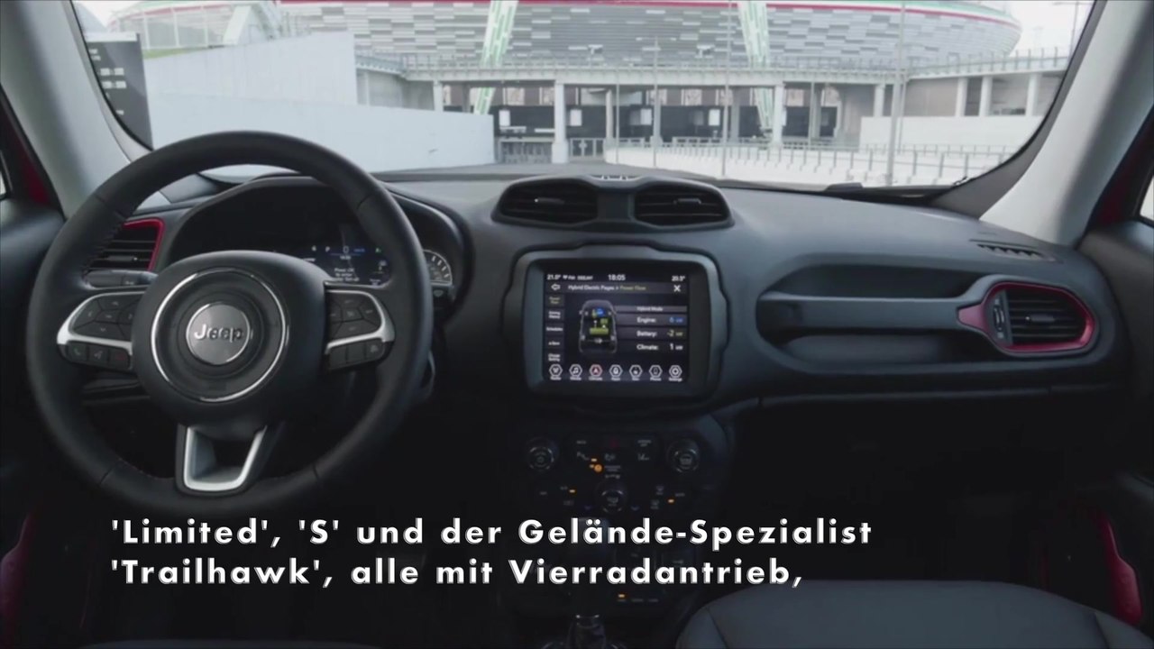 Jeep® Renegade 4xe und Compass 4xe - Komplettes Modellprogramm mit Sicherheit und moderner Konnektivität