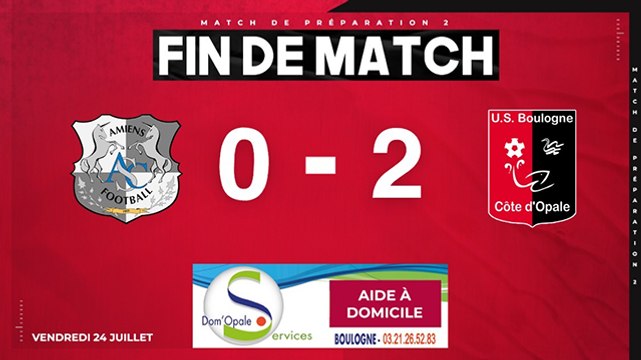 [MATCH DE PREPARATION] Résumé USBCO - Amiens SC