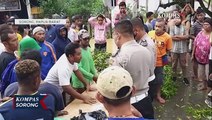 Kota Sorong Kembali Banjir, Warga Palang Jalan