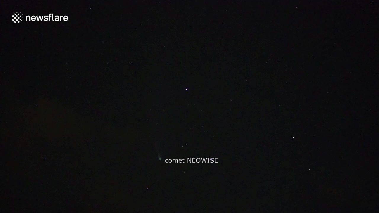 Amazing triple sighting on ISS, Starlink satellite and comet Neowise all at once