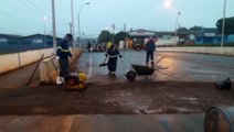 Atenção: Obras do DER interditam viaduto da Avenida Rocha Pombo na manhã deste sábado