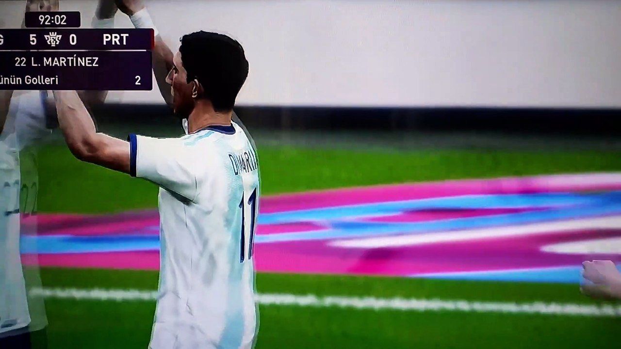 Lautaro Martínez Finesse Goal (Argentina - Portugal PES 2020)