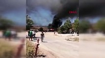 Kınalıada'da hurdalık alanda yangın