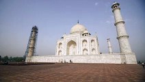 Two Women Looking at the Taj Mahal