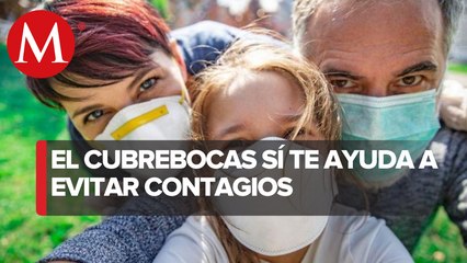Uso de cubrebocas es efectivo y previene contagios de Covid