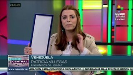 Condecoración Francisco de Miranda en primera clase otorgada a teleSUR
