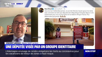 Sira Sylla visée par Génération Identitaire: pour Vincent Ledoux (Agir), "c'est indigne et irresponsable"