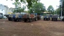 शामगढ़ पुलिस व खनन विभाग ने अवैध रेत के 8 ट्रैक्टर पकड़े