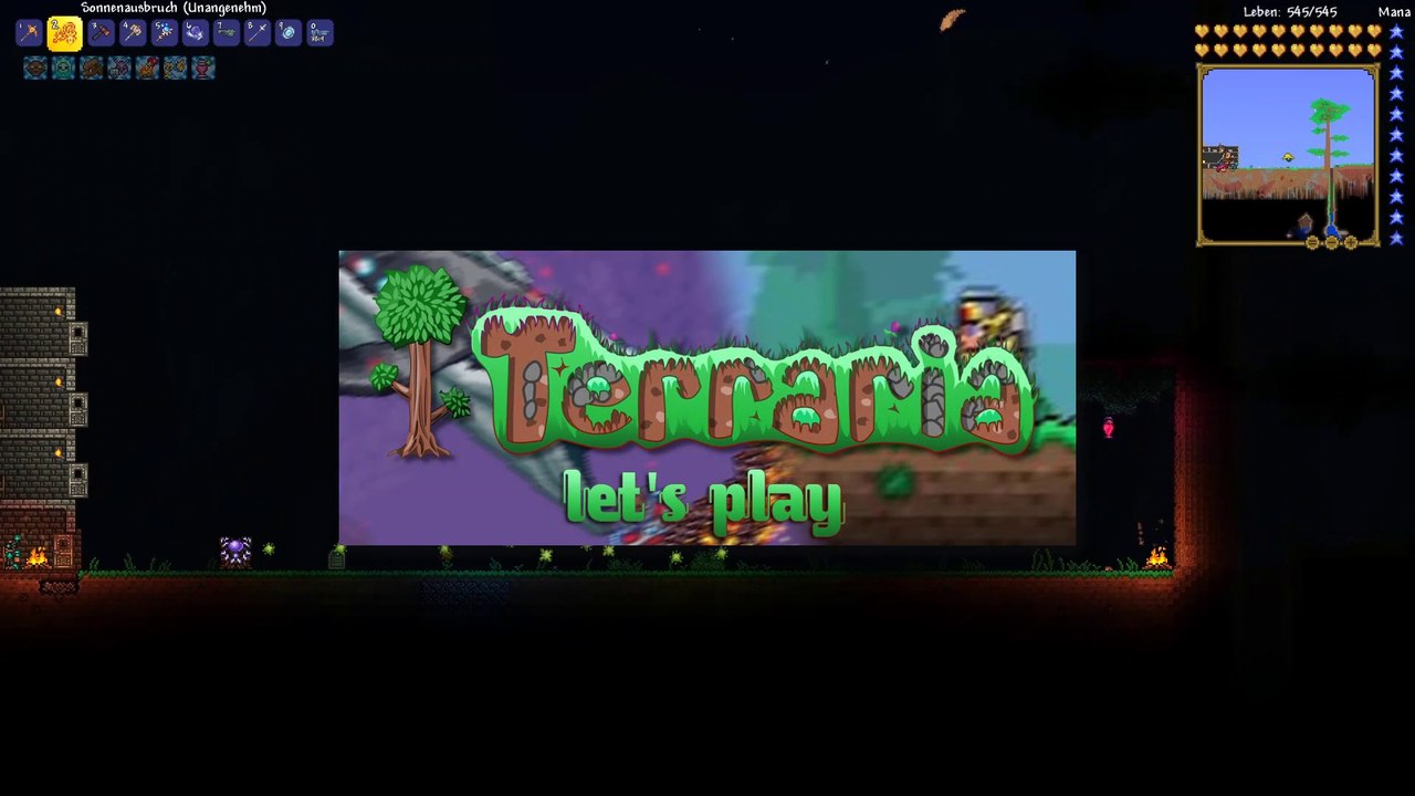 Terraria Let's Play 217: Anfang des Treppenhauses