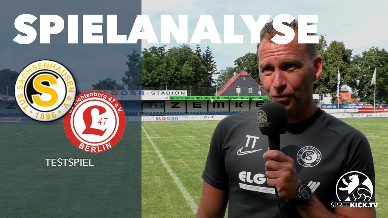 Die Spielanalyse | TuS Sachsenhausen - SV Lichtenberg 47 (Testspiel)