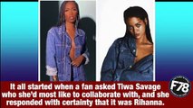 #F78NEWS: #RihannaXTiwa: #TiwaSavage Is Really Pushing Hard For A #Rihanna Collaboration
