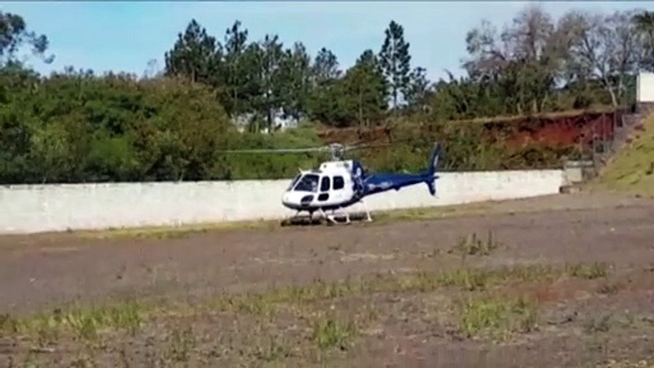 Homem que teve lesões gravíssimas em acidente de trânsito é levado ao HUOP com auxílio do helicóptero