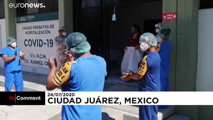 Mexiko: Applaus für genesene Covid-19-Patienten