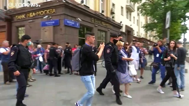 В Москве задержаны участники акций протеста в поддержку Фургала и Платошкина