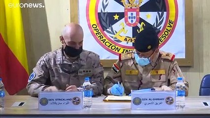 US and Spain hand over base to Iraq as allied retreat continues