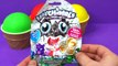 4 Colors Play Doh Ice Cream Cups LOL Cars Hatchimals Surprise Toys Zuru 5 Kinder Surprise Eggs