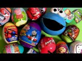 Cookie Monster Surprise Eggs Thomas, Peppa, Spiderman, Shopkins, Hello Kitty Angel Cat Baby Toys