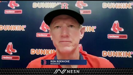 Red Sox Manager Ron Roenicke On Alex Verdugo's Interaction With Umpire