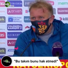 Prosinecki: "Bu takım bunu hak etmedi"