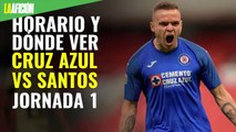 Cruz Azul vs Santos: horario y canal del Guardianes 2020 Jornada 1